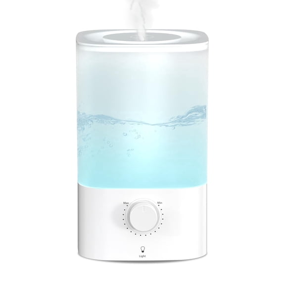 Auseo 3.2L Cool Mist Humidifier, Top fill Humidifier, 7 Color LED Light, Quite Ultrasonic Humidifier, 40H Runtime