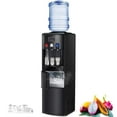 thumbnail image 1 of Auseo 3-in-1 Water Cooler Dispenser with Built-in Ice Maker, Top Loading Water Coolers with 3 Temperature Settings, 5 Gallon Bottle, Child Lock, 27Lbs/24H Ice Maker Machine-Black, 1 of 7
