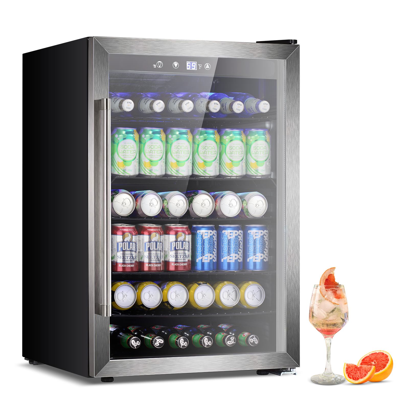 Frigidaire 88 Can or 25 Wine Bottle Beverage Center Refrigerator