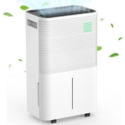 KISSAIR 45 Pint Dehumidifier,  4500 Sq. Ft Coverage Area with 24H Timer, 3 Operating Modes with Drain Hose, Portable Dehumidifier for Basement/Bedroom/Laundry Room