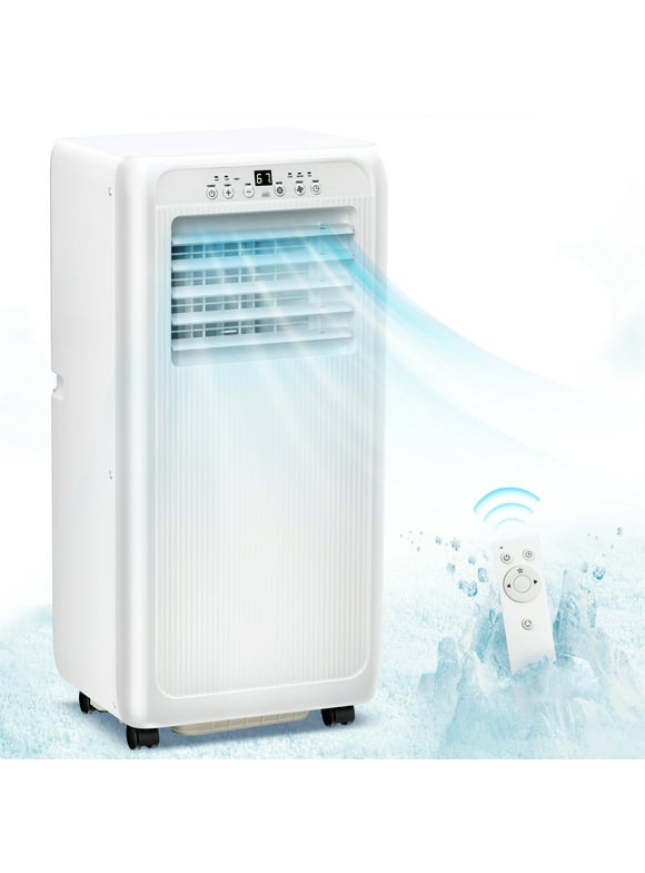 Auseo 5000BTU (8000 BTU ASHRAE) Portable Air Conditioner, Dehumidifier, Fan, 3 in 1 AC with 24-Hour Timer
