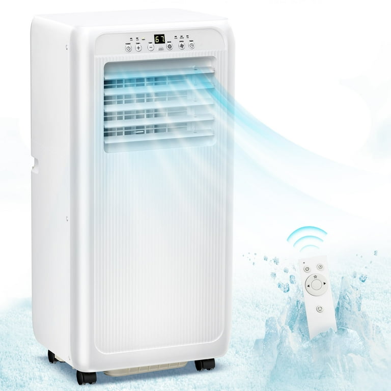 Auseo 5000BTU 8000 BTU ASHRAE Portable Air Conditioner Dehumidifier Fan 3 in 1 AC with 24 Hour Timer