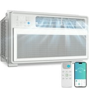 Auseo 8,100 BTU (12,000 BTU ASHRAE) Window Air Conditioner, 6-in-1 Mode, 24-Hour Timing, Remote Control of Room/Office/Apartment