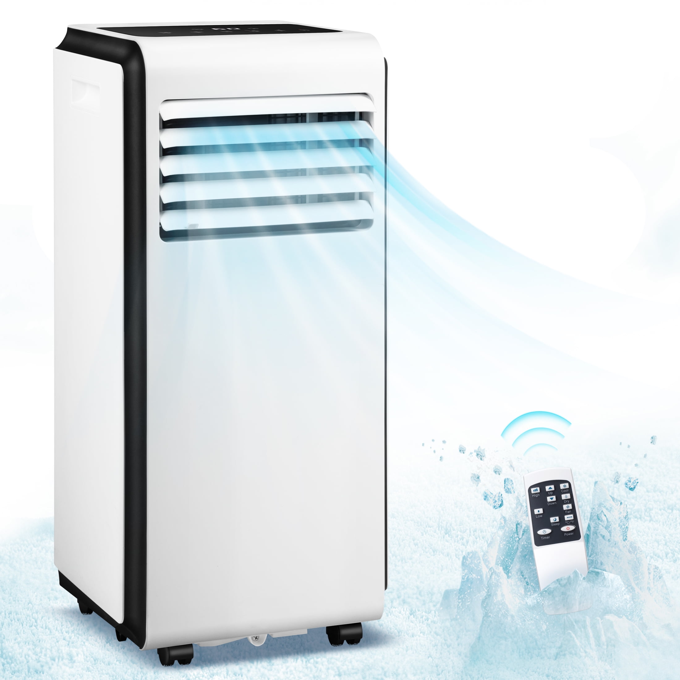 Auseo 6000 BTU ( 10000 BTU ASHRAE ) Portable Air Conditioner, 3in1 Air Cooler, Dehumidifier