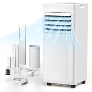 KISSAIR 10,000 BTU Portable Air Conditioner - Ultra Quiet 4-in-1 AC Unit with Dehumidifier & Fan, Cools Rooms Up to 450 Sq.Ft Fast, Includes Remote Control & 24H Timer, Easy InstallWhite