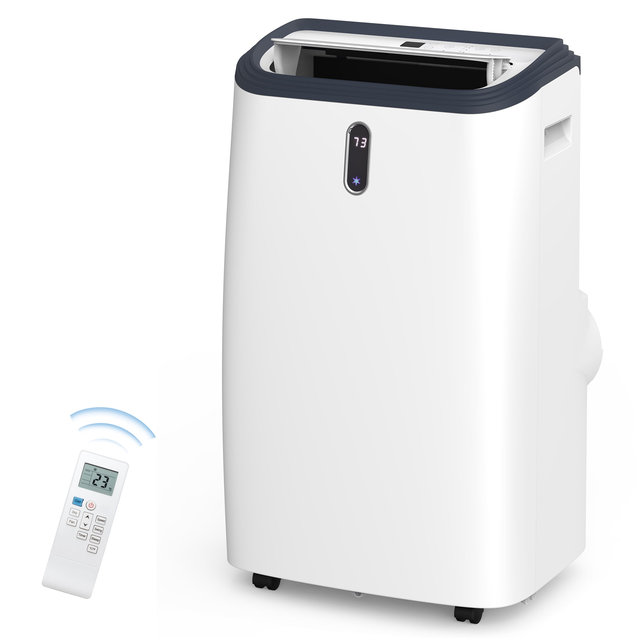 Moifoi 12000BTU Portable Air Conditioners with Remote Control, 3-in-1 Free Standing Cooling AC Unit with Fan & Dehumidifier, Cools Room up to 550 sq.ft, Smart/Sleep Mode,3 Speed,Auto Swing,24H Timer