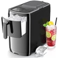 thumbnail image 1 of Auseo Portable Ice Maker Countertop, 18lbs/24H,  6Pcs/6Mins, Self-Cleaning, for Home/Office/Party, Black, 1 of 8
