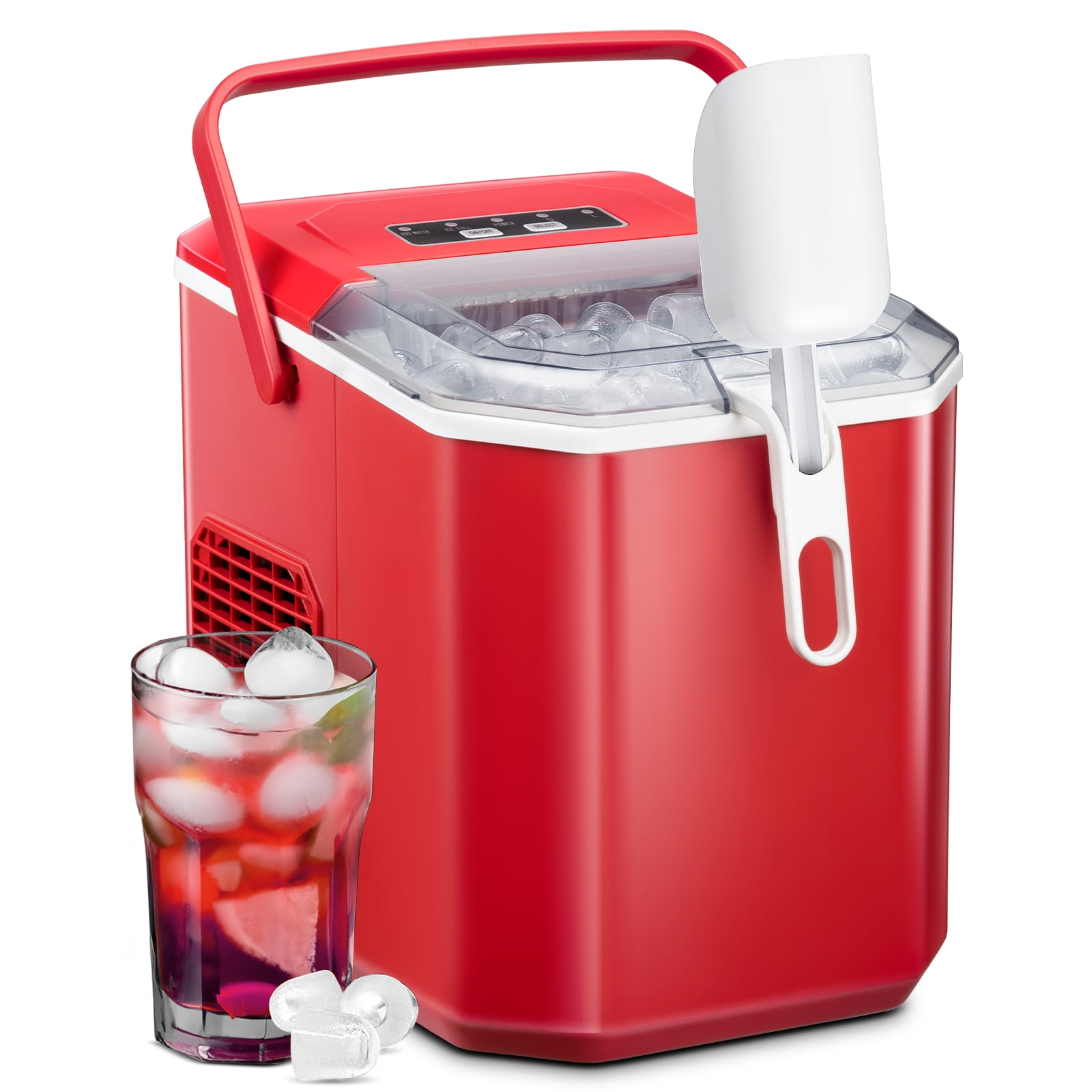 Auseo Countertop Ice Maker, Selfcleaning Portable Ice Maker Machine
