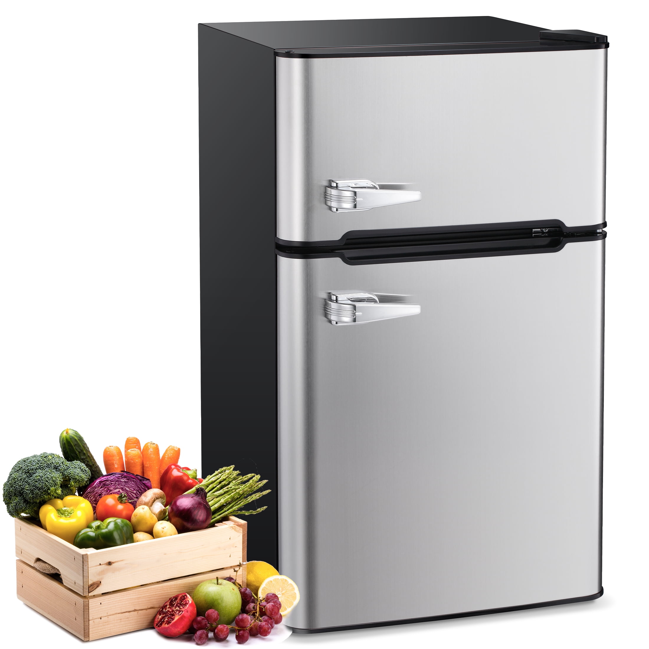 3.2 cu. ft. Mini Refrigerator with Freezer, Reversible 2 Door – Bansa Rose