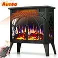 thumbnail image 1 of Auseo Electric Fireplace Heater 25’’ with 3D Realistic Flame Effect, Freestanding Fireplace with Remote Control, Timer, Different Flame Color,2 Heating Modes 500W/1500W, Room, Black, 1 of 6
