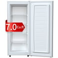 thumbnail image 1 of Auseo 7 Cu. ft. Upright Freezer with 4 fixed grid shelves, Space Saving, Adjustable Temperature Controls, Garage Ready deep Freezer, Manual Defrost, White, 1 of 14