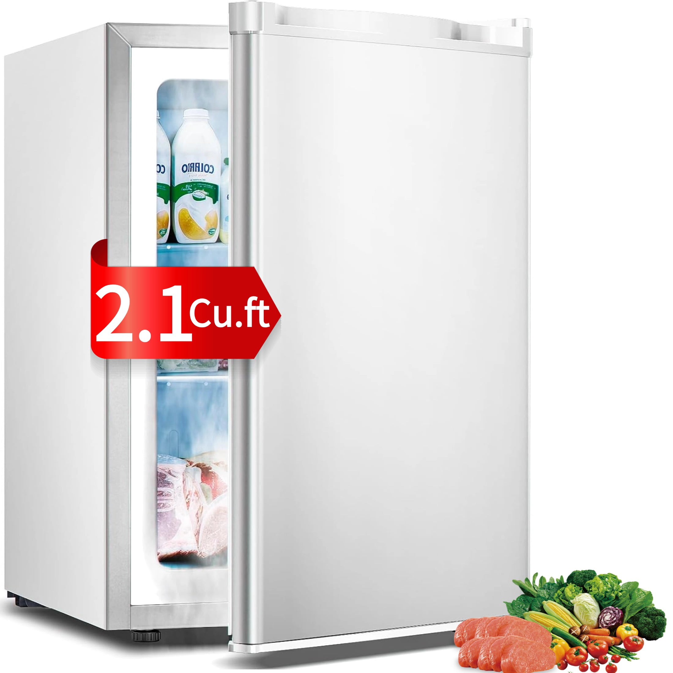 Auseo Mini Freezer 2.6 Cu.ft, Compact Upright Freezer, Energy Saving ...