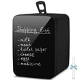 thumbnail image 1 of Auseo Mini Fridge for Bedroom, Portable Cooler for Cosmetics, Food & Drinks, Temper Glass Door with Doodle Pen, 12V DC/120V AC, for Skincare, Makeup, Car, Dorm Room, 10 Liter, Black, 1 of 7