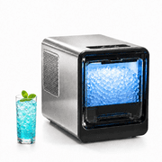 Auseo Nugget Ice Maker Countertop, Ready in 6 Mins ,35Lbs /24H with Self-Cleaning,Portable Sonic Ice Machine for Home/Office/Bar, Black