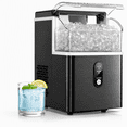 thumbnail image 1 of Auseo Nugget Ice Makers, 35lbs/Per day Chewable Nugget Ice Machine with Self-Cleaning,Black, 1 of 9