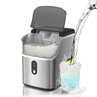 SYCEES Portable Nugget Ice Maker for Countertop, 33lbs/24h, 5lbs Ice  Storage, Pellet Ice Ready in 10 Mins, Self-Cleaning, Touch Control,  Stainless