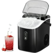 JOY PEBBLE 44lbs Stainless Steel Countertop Nugget Ice Maker, Self-Cleaning  Pellet Ice Machine for Home, Office, Party, Black 