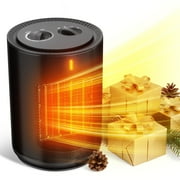 Auseo Space Heater Small,1500W Portable Electric Heater for Indoor Use, PTC Ceramic Fast Safety Heat for Bedroom, Office