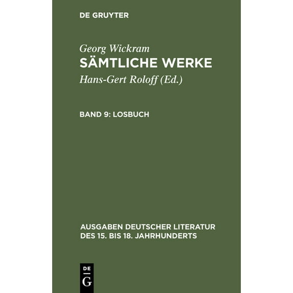 Sämtliche Werke, Band 9, Losbuch, (Hardcover)