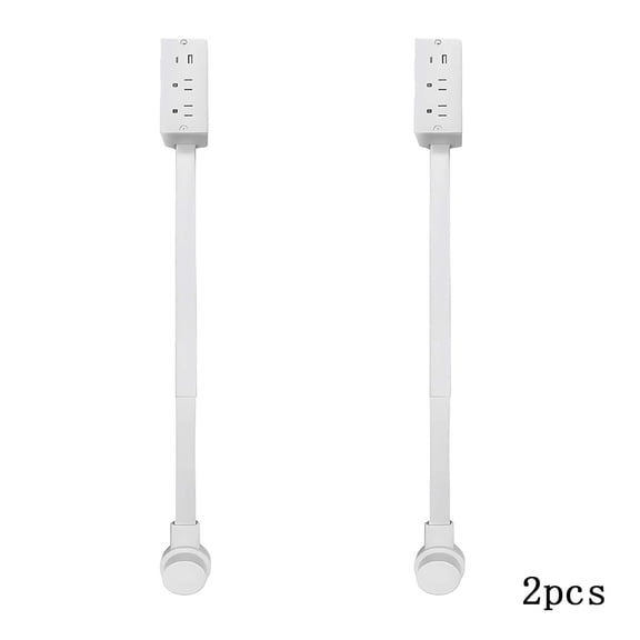 Ausign 2pcs Electrical Extender Features USB-A USB-C and 2 Ac Access Hard-to-Reach for Office Home US Plug