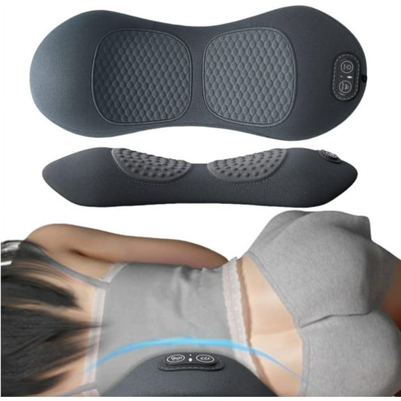 Ausign Smooth Spine Triple Fusion Back Massager,2025 New Electric 3 in 1 Back Massager for Pain Relief Deep Tissue,with Traction,Vibration & Heat and Against Pain for Neck,Shoulder,Backs