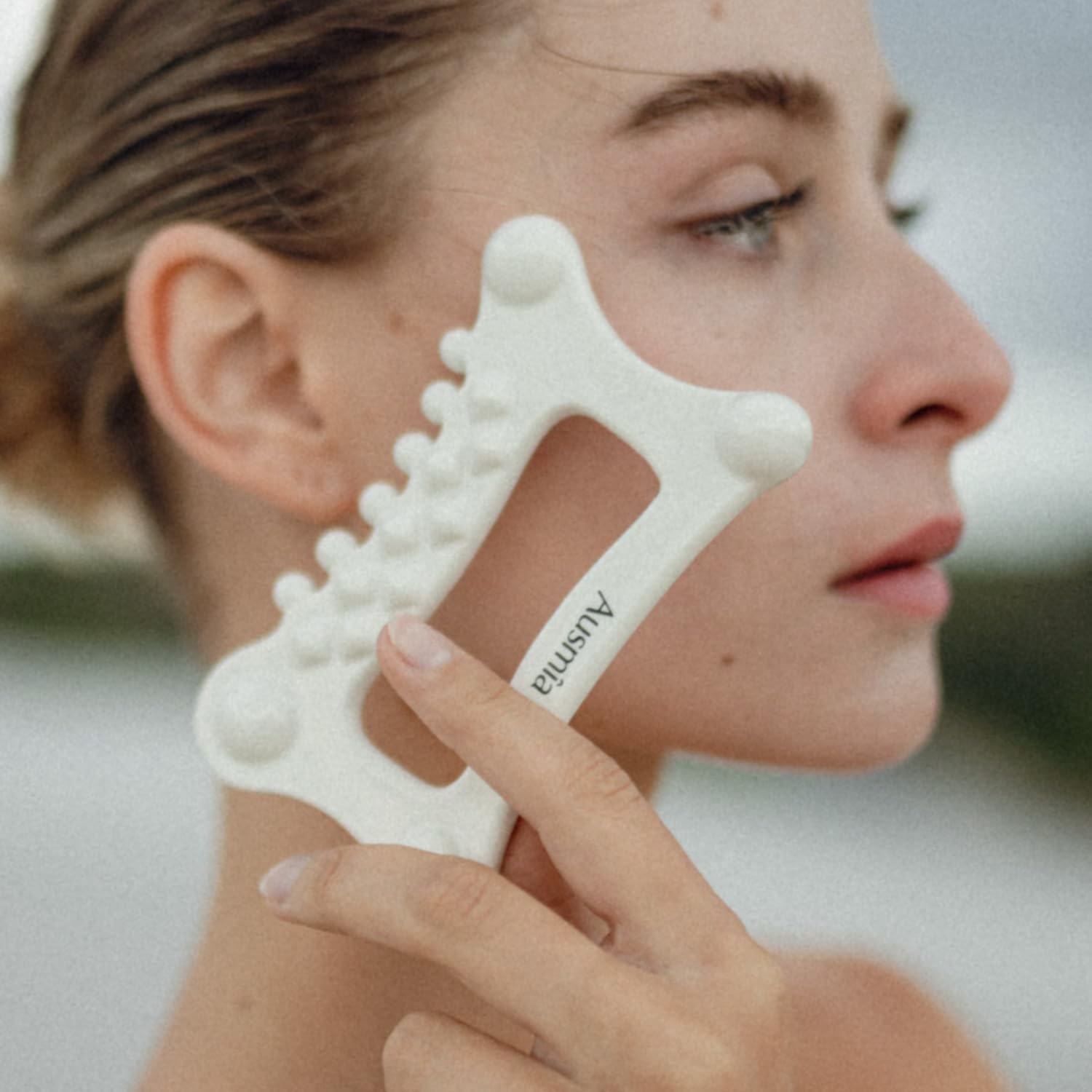 Ausmia Ceramic Gua Sha Massage Tool Face & Body Lymphatic Drainage