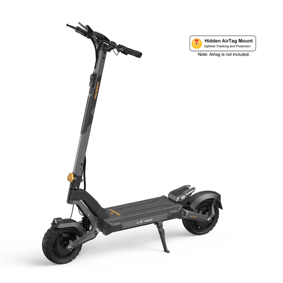 Ausom L2 Max Dual Motor Adults Electric Scooter, 38 MPH Fast E-Scooter, off Road Electric Scooter with Dual Suspension, 56 Miles Range, 287lbs Max Load, Foldable Commuting Scooter with Smart LCD