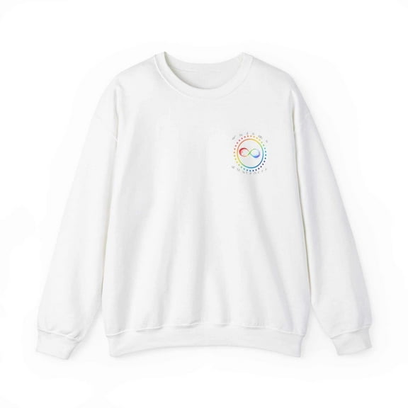 Ausome Awareness Rainbow Design Heavy Blend™ Crewneck Sweatshirt