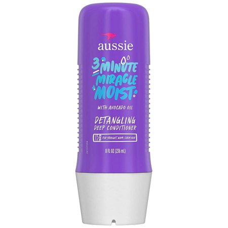 Aussie 3 Minute Miracle Moist Detangling Deep Conditioner 8.0 fl oz Pack of 2