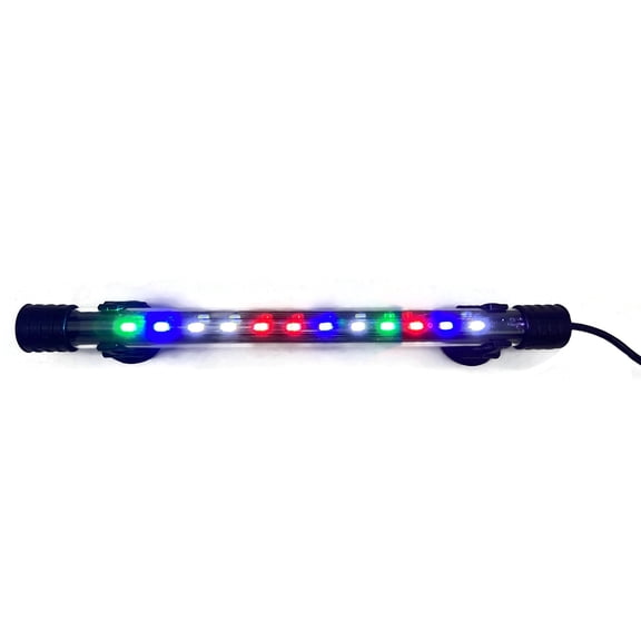 Aussie Aquariums Submersible Color Changing LED T4 Light Fixture for Salt/Freshwater Fish Tanks (11")