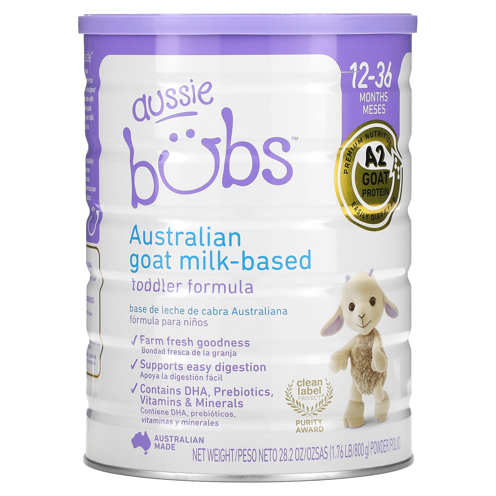 Aussie Bubs Australian Goat MilkBased Toddler Formula, For Kids 1236