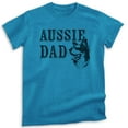 thumbnail image 1 of Aussie Dad T-Shirt, Unisex Men's Shirt, Australian Shepherd, Aussie Owner, Funny Dog Dad Gift, Heather Blue, X-Large, 1 of 6