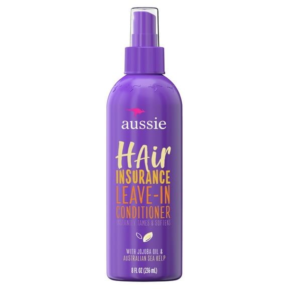 Aussie Hair Insurance Leave-In Conditioner w/ Jojoba & Sea Kelp, 8.0 fl oz