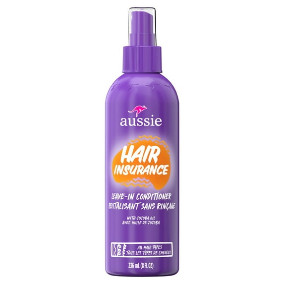 Aussie Hair Insurance, Leave-in Conditioner for All Hair Types, 8 fl oz