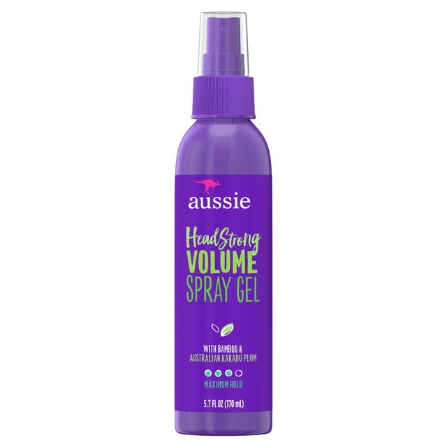 Aussie Headstrong Volume Volumizing Maximum Hold Squeeze Hair Styling Gel, 5.7 fl oz