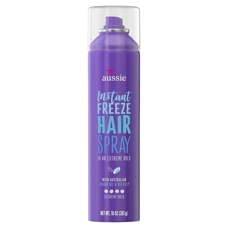 Aussie Instant Freeze Hairspray with Jojoba Oil & Sea Kelp, Smells