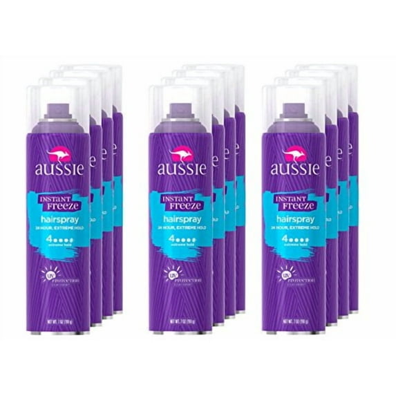 Aussie Instant Freeze Spray, Aerosol - 7 oz (Pack of 12)