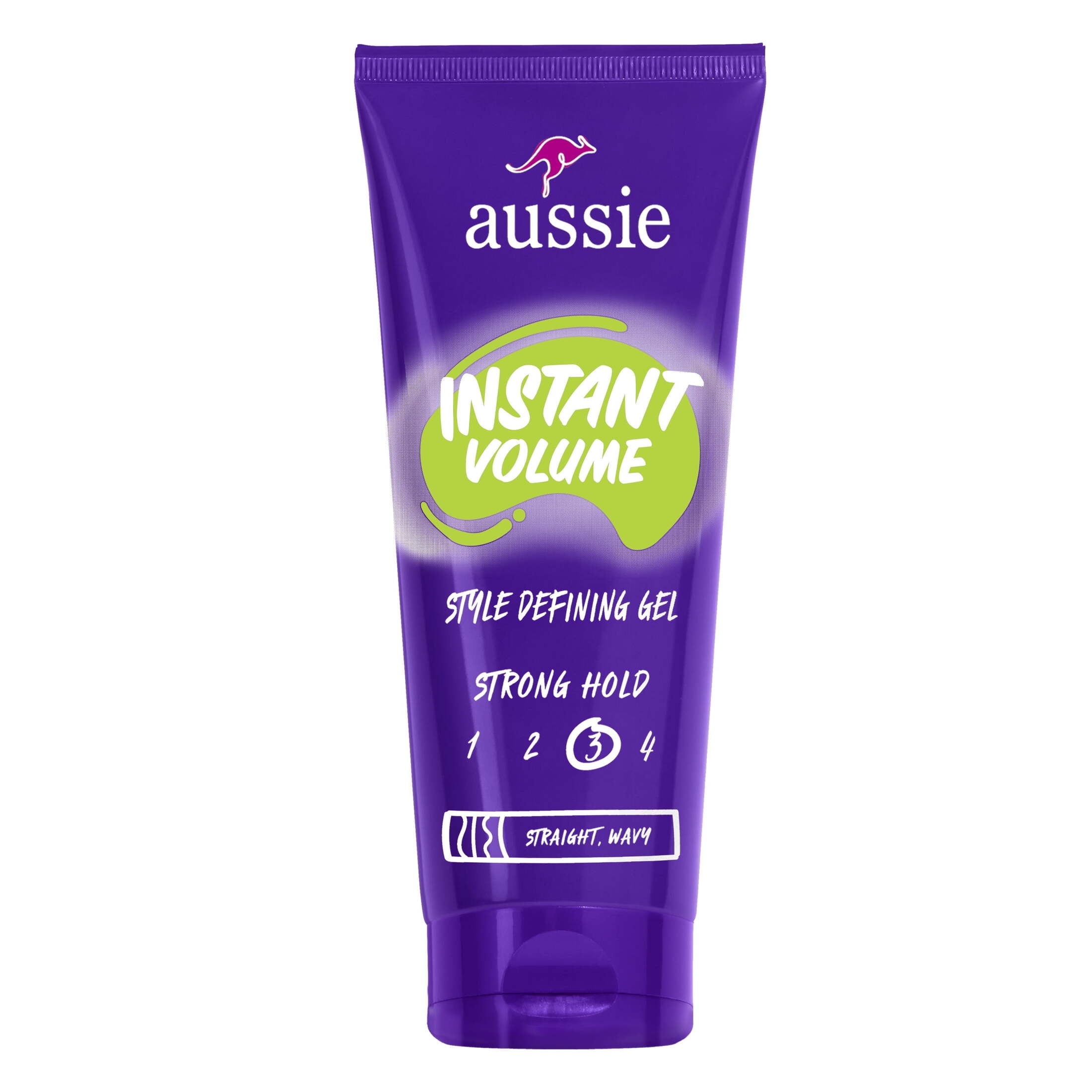 Aussie Instant Volume Style Defining Hair Gel, for Straight Hair and Wavy Hair, Unisex, 7 oz