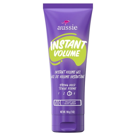 Aussie Instant Volume Style Defining Hair Gel, for Straight Hair and Wavy Hair, Unisex, 7 oz