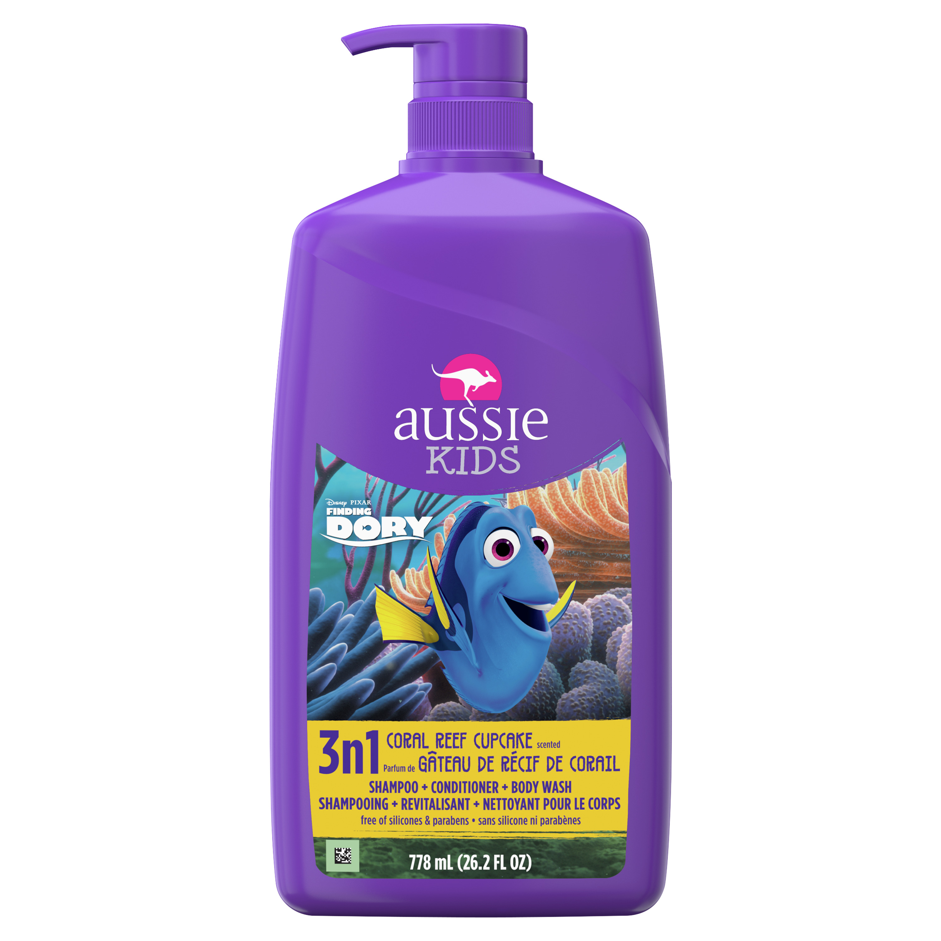 Aussie Kids Coral Reef 3in1 Shampoo, Conditioner, Body Wash, 26.2 oz - image 1 of 6