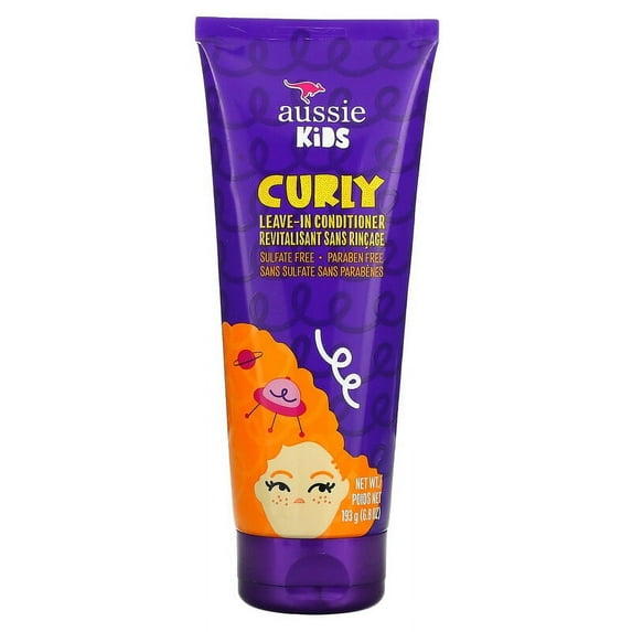 Aussie Kids Curly Leave-In Conditioner Sunny Tropical Fruit 6.8 oz (193 g) Pack of 2