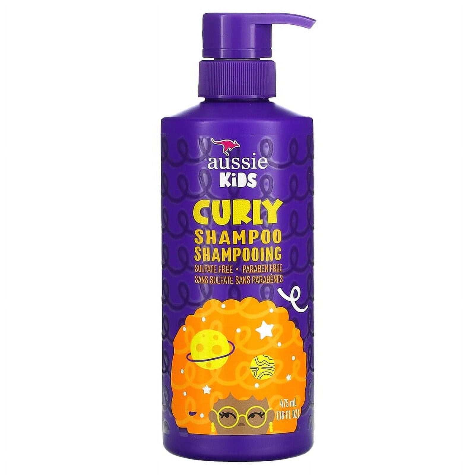Aussie Kids Curly Shampoo Sunny Tropical Fruit 16 fl oz (475 ml) Pack of 2