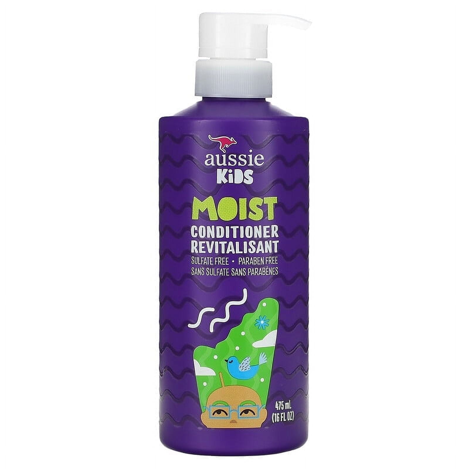 Aussie Kids Moist Conditioner Sunny Tropical Fruit 16 fl oz (475 ml) Pack of 2
