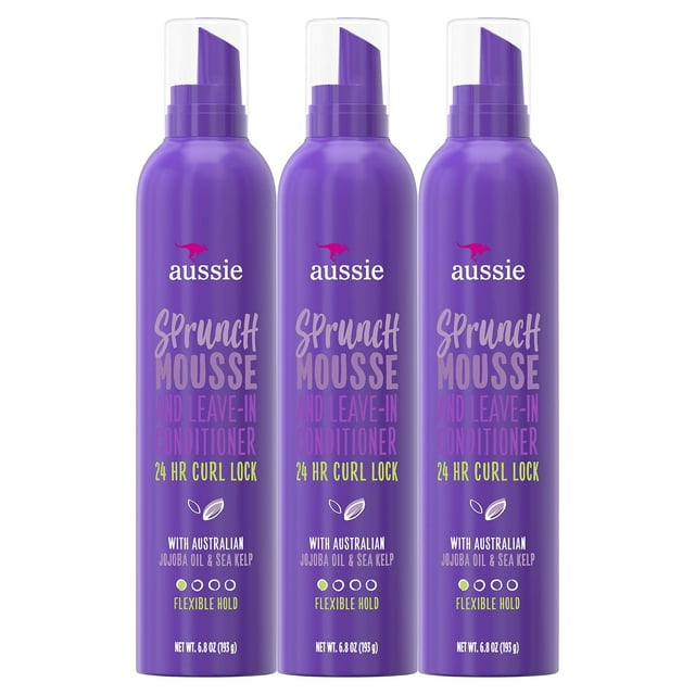 Aussie Leave In Conditioner & Mousse, with Jojoba & Sea Kelp, Sprunch