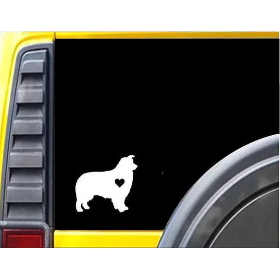 Aussie Little Heart *J623* 6 inch Sticker decal australian shepherd
