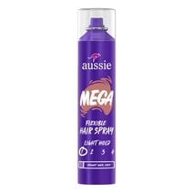 Aussie Mega Flexible Hair Spray for Curly Hair, Straight Hair, and Wavy Hair, 10 oz