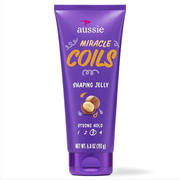 Aussie Miracle Coils Sulfate-Free Shaping Jelly with Cocoa Butter 6.8 fl oz