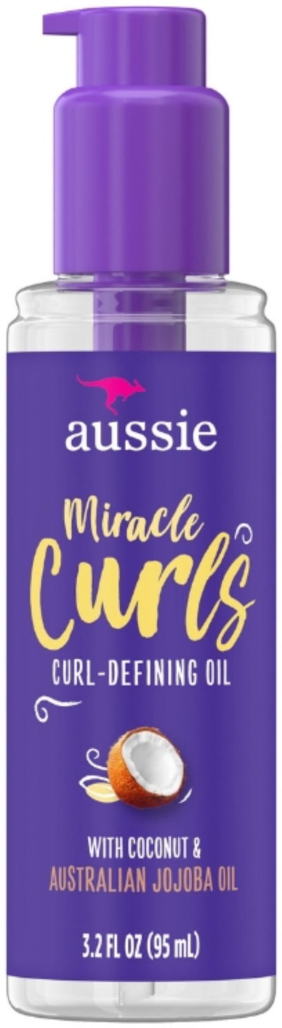 Aussie Miracle Curls Defining Oil with Coconut & Jojoba Oil 3.2 oz (Pack of 2)