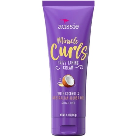 Aussie Miracle Curls Frizz Taming Cream Coconut & Jojoba 6.8 oz (Pack of 3)