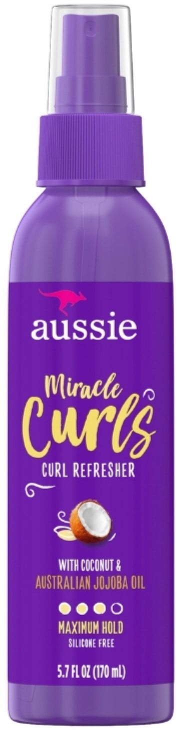 Aussie Miracle Curls Refresher Spray With Coconut & Jojoba 5.7 oz (Pack of 2)